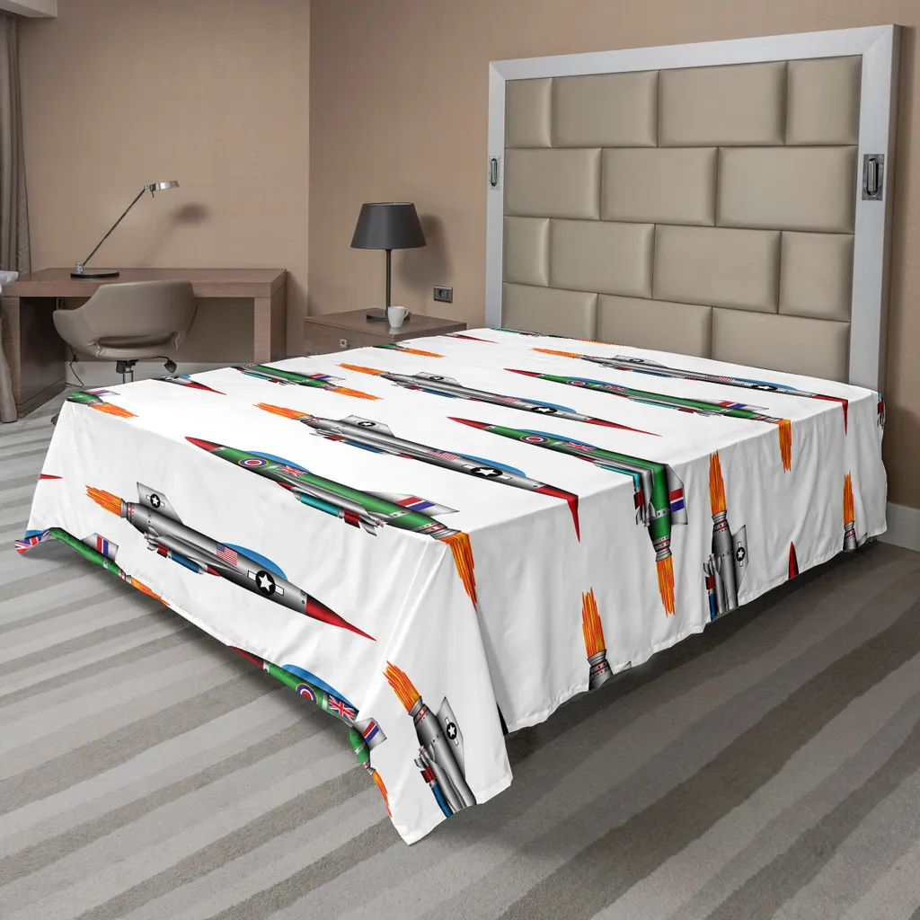 Lenzuolo Decorativo ABAKUHAUS Jet Fighters 260x228 - Stile Aviation