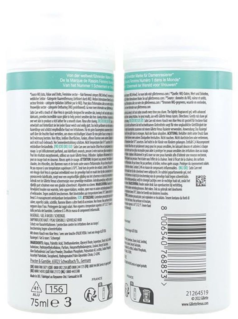 GILLETTE Satin Care Rasiergel 75ml Produktbild 