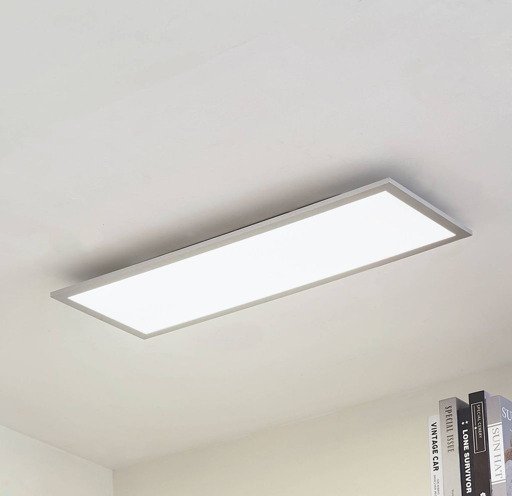 Arcchio LED-Panel Lyndra, 80 cm, silber, Alu, dimmbar, CCT Produktbild 