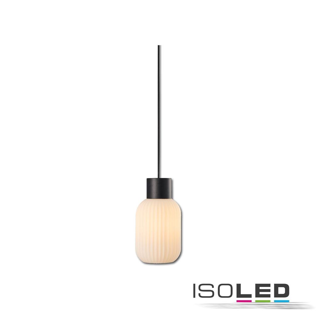 ISOLED Pendelleuchte, white Glas, schmal, E27, 50-300cm, exkl. Baldachin