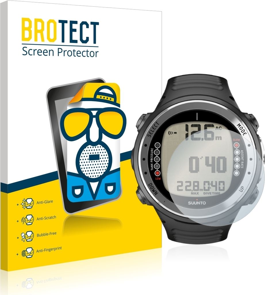 2x BROTECT Schutzfolie für Suunto D4I Displayschutz Produktbild 