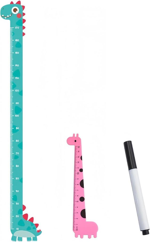 Dinosaurier-Wand-Wachstumsmesslatte, Hängelineal zur Messung des Wachstums von Babys (Mädchen oder Jungen)