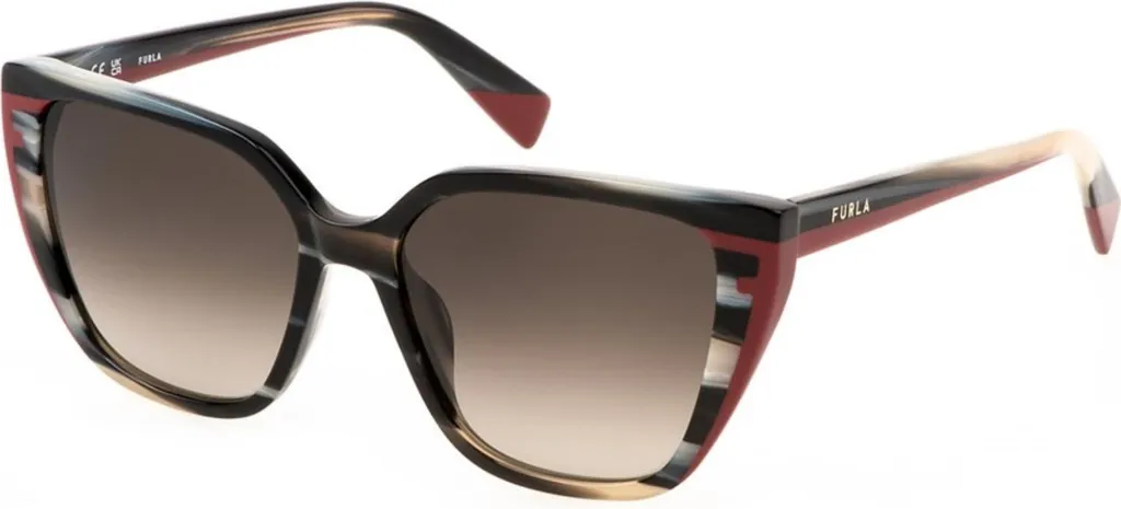 Lunettes de soleil Furla femme SFU782 écaille - Style Chic Italien
