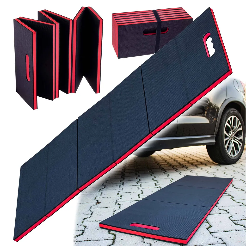 Tapis d'atelier multifonctionnel 120cm et chaise longue de mécanicien XL