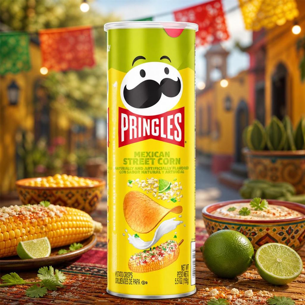 Pringles Mexican Street Corn 158g (USA) Produktbild 
