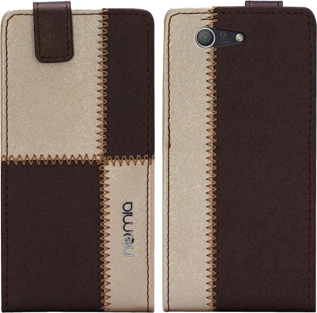 Sony Xperia Z3 Compact Numia Flipstyle Braun-Beige