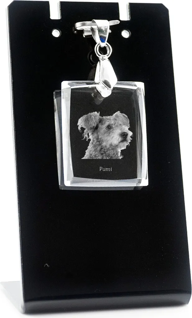 Collana Pumi in Cristallo Art-Dog: Gioielli unici con Foto Cane