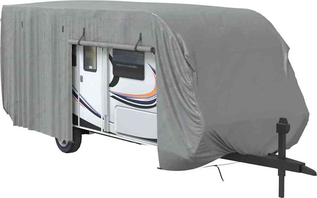 vidaXL Schutzhülle für Wohnwagen Grau 732x250x220 cm Vliesstoff