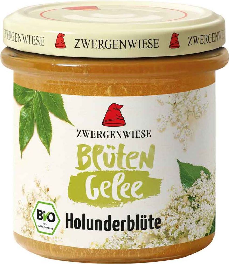 Zwergenwiese Holunderblüten Gelee  160g Produktbild 