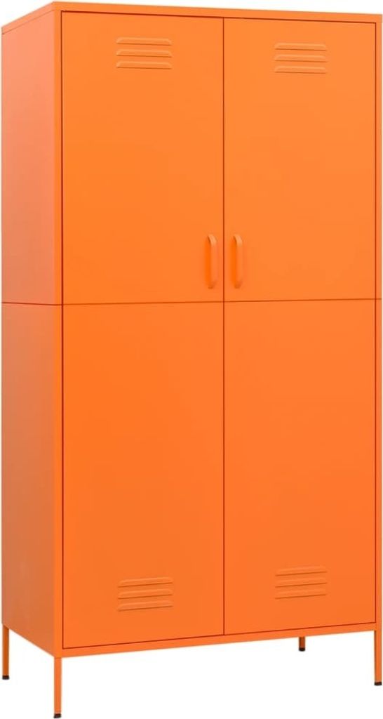 vidaXL Armoire orange 90x50x180 cm acier Image du produit 