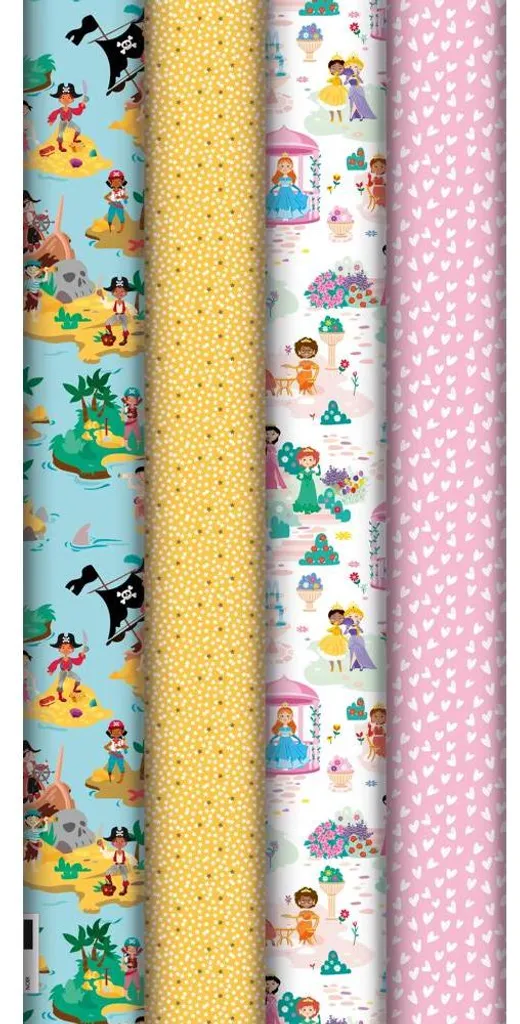 Papier Cadeau de Luxe Excellia 80g 2x0,70m Collection 30 Rouleaux Festifs