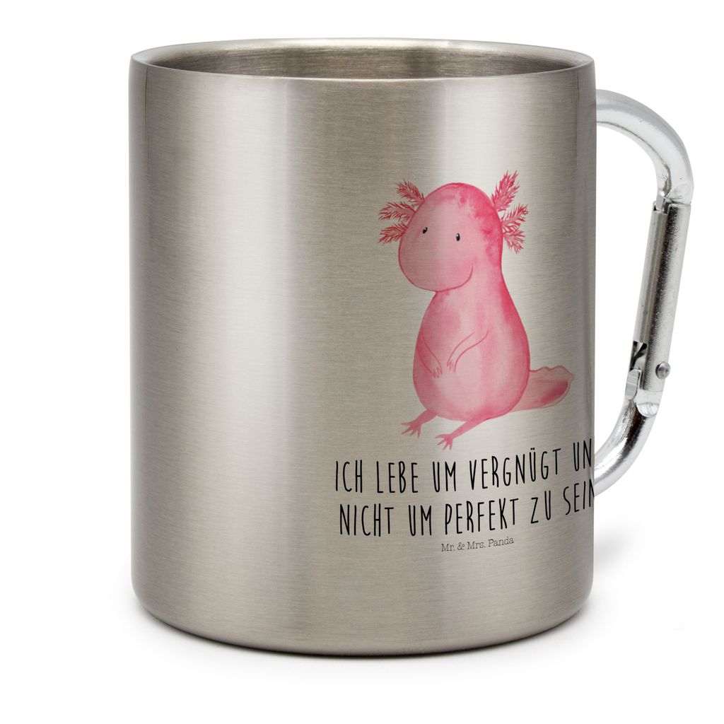 Mr. & Mrs. Panda Axolotl Tequila Teetasse – Aus Glas, Mit Spruch, Hitzebeständig, Witziges Geschenk
