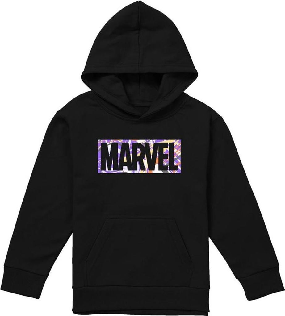Marvel - Kapuzenpullover für Kinder, Zum Überziehen TV24048 (116) (Schwarz)
