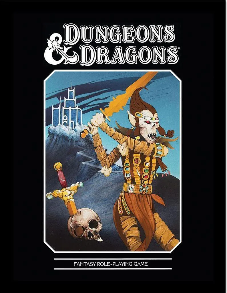 Quadro Fantasy D&D PM9506 40x30 cm - Poster Vintage Incorniciato