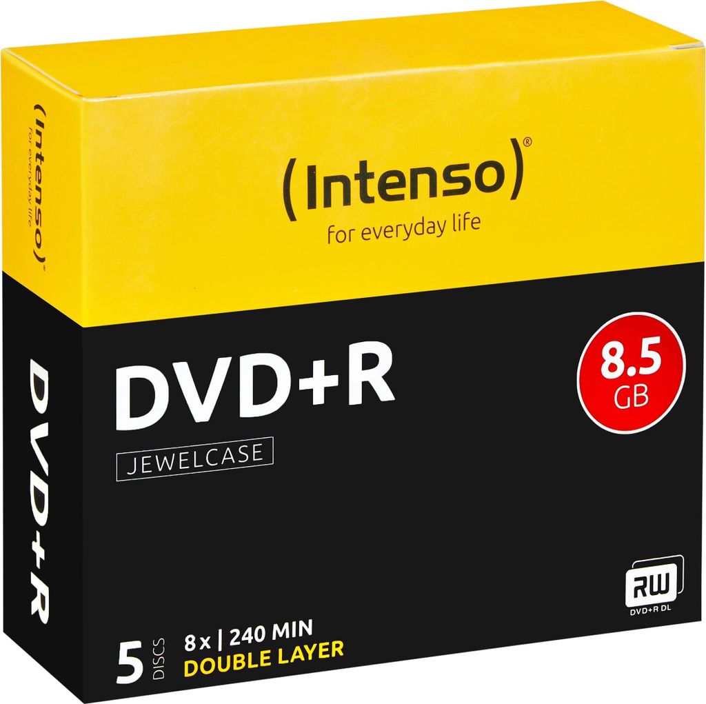 Intenso DVD+R Double Layer 8-fach 8,5GB 5ST Produktbild 