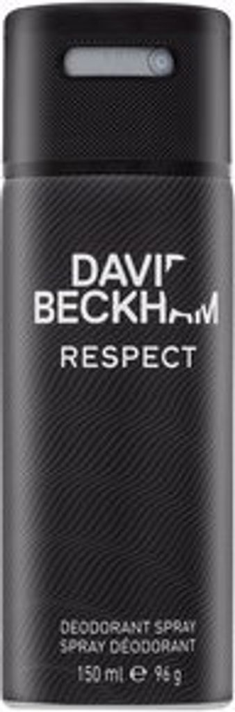 A black spray can of deodorant.