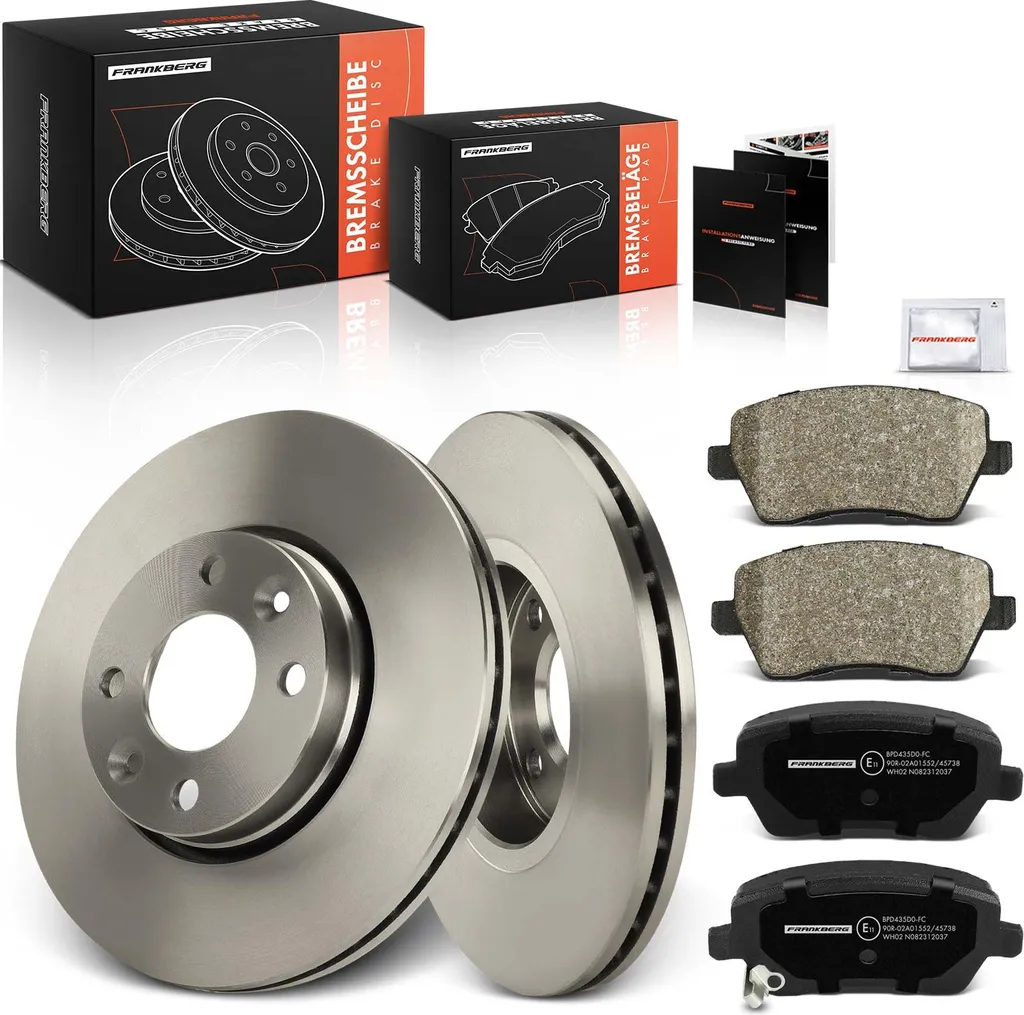 Kit Disques de Frein Avant et Plaquettes pour Renault Clio III et Note