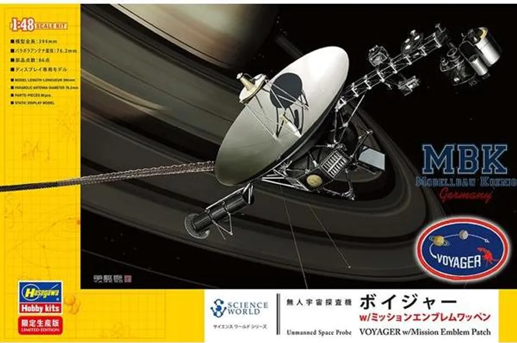 Kit Maquette Voyager Hasegawa 1/48 : Finition parfaite et Montage précis