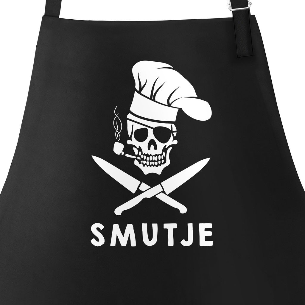 Grill-Schürze Smutje Koch Smutje Pirat Moonworks schwarz unisize