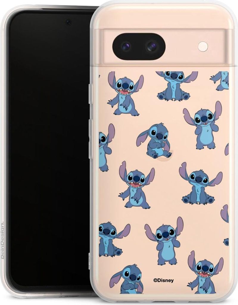 DeinDesign Handyhülle für Google Pixel 8a Silikon Hülle Case Smartphone Schutzhülle Disney Offizielles Lizenzprodukt Lilo & Stitch