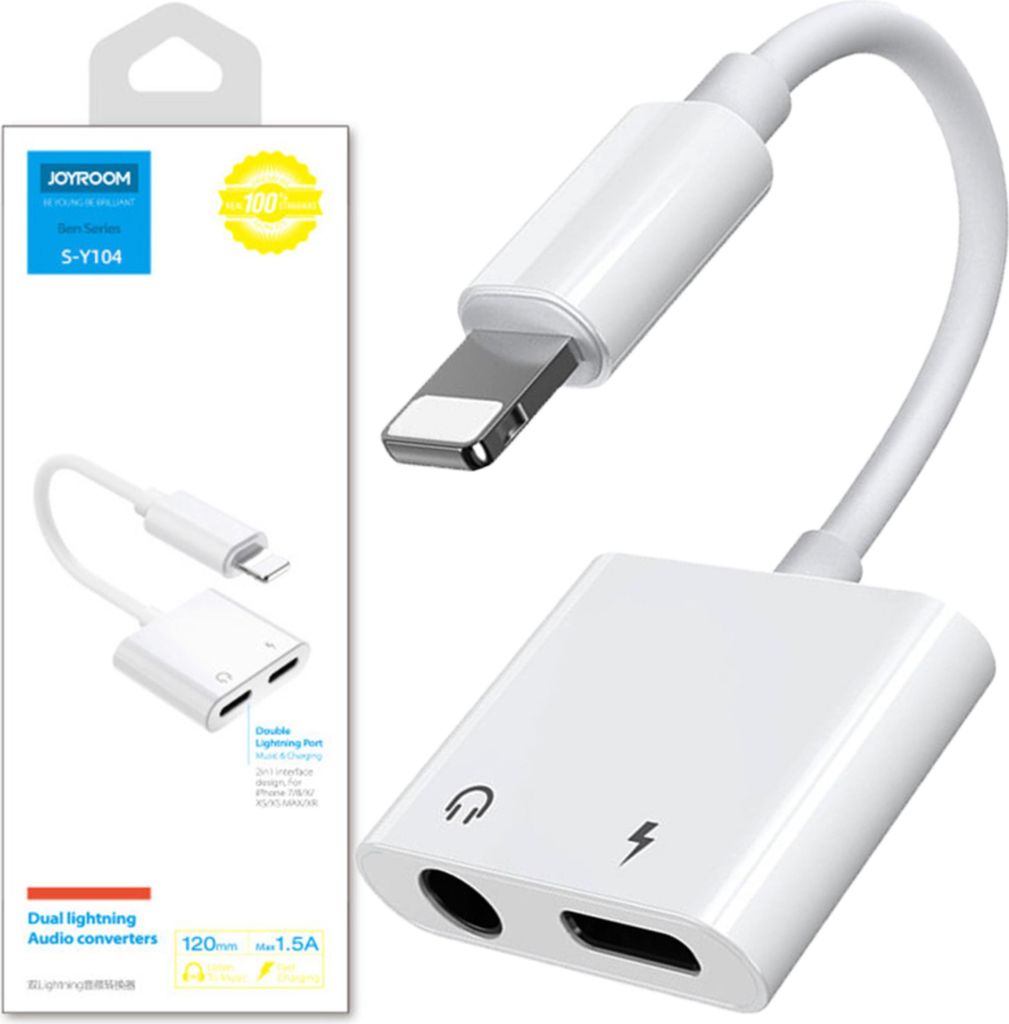 Adaptateur Joyroom S-Y104 Słuchawkowy Lightning - Lightning Image du produit 