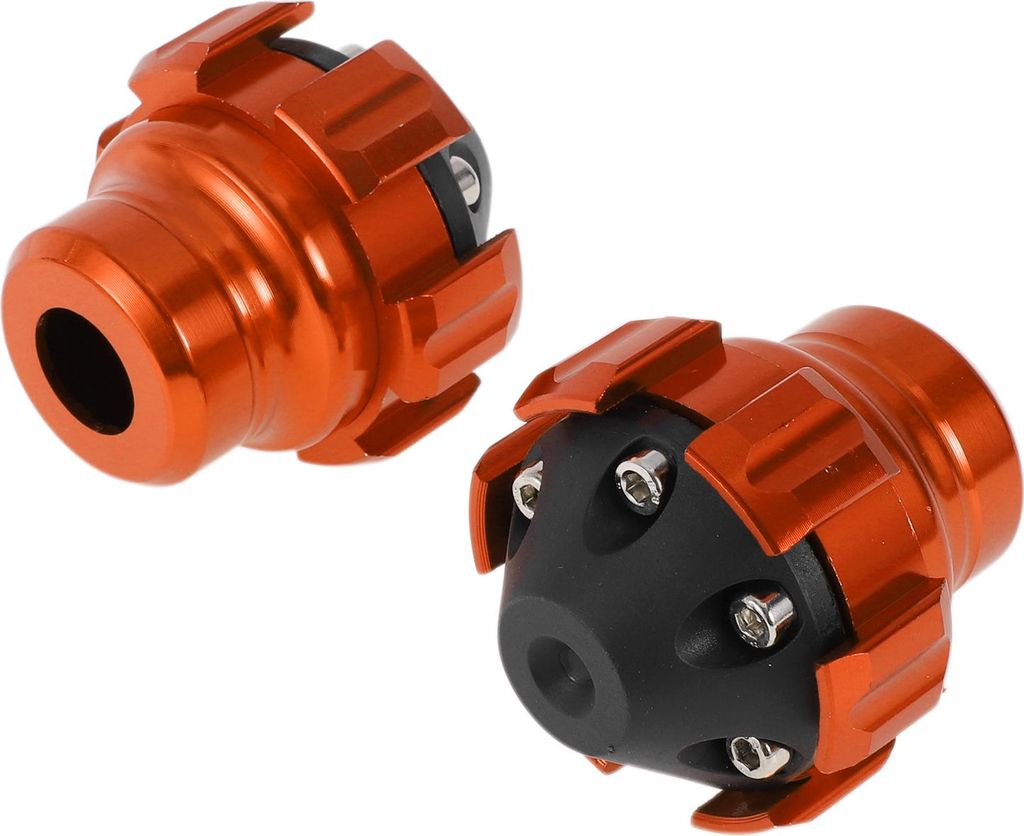 15.6mm Motorrad Slider Rahmen Aluminiumlegierung Rad Verkleidung Schutz Crash Pad Schutzblech 54mm 57mm Orange 2 Stück