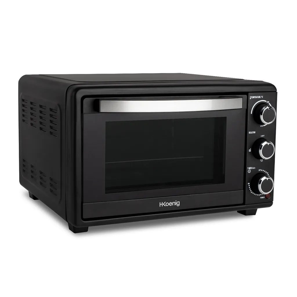 Four posable compact 25L thermostat 230°C H.Koenig FO25 1500W noir inox