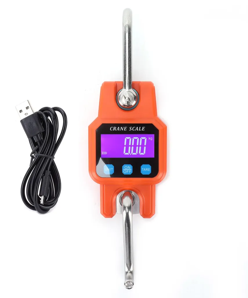 Pèse-personne suspendu et mini-grue électronique WH-C06 orange