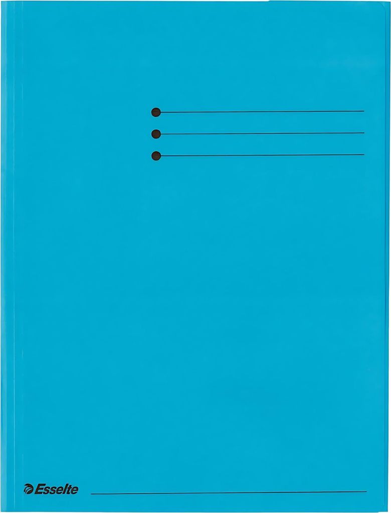 Esselte 44224, Konventioneller Dateiordner, A4, Karton, Blau, 240 mm, 318 mm