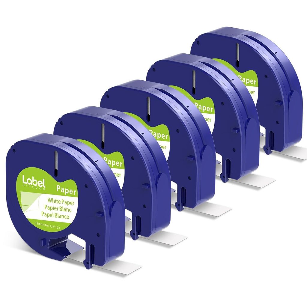 Phomemo 5 Packungen 12mm Papier-Etikettenband, kompatibel Produktbild 