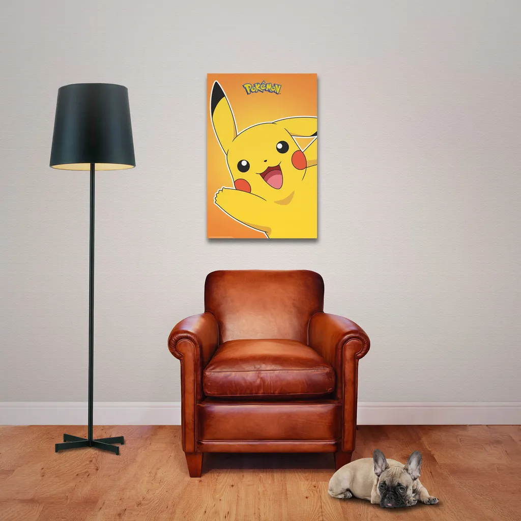 Regalo Pokémon Pikachu: Poster con Cornice Alluminio 63cm per Cameretta