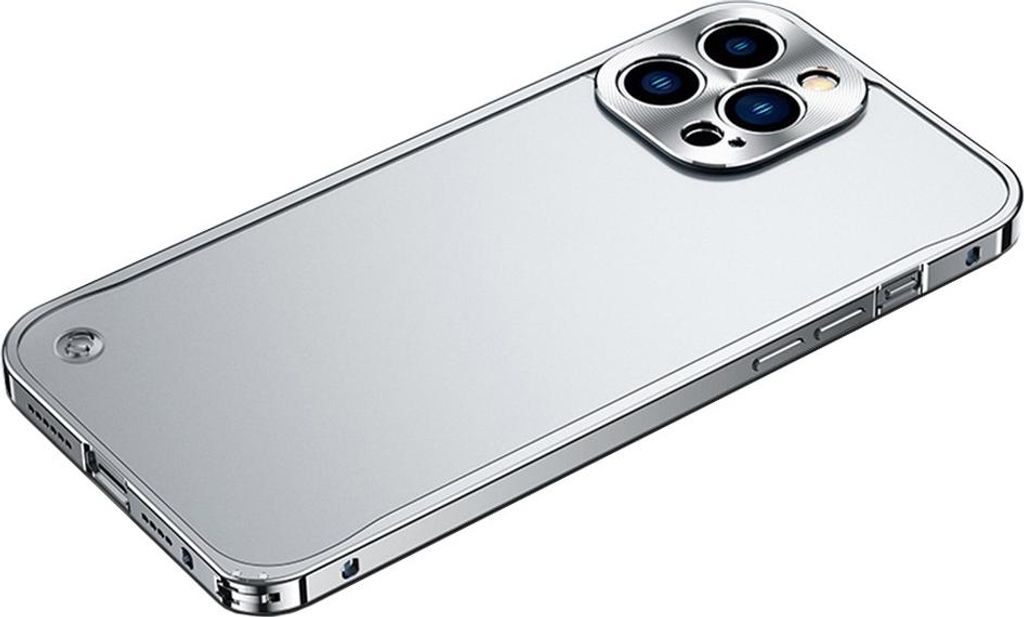 INF Elegante Silberne Aluminiumlegierung Bumper Hülle für iPhone 17