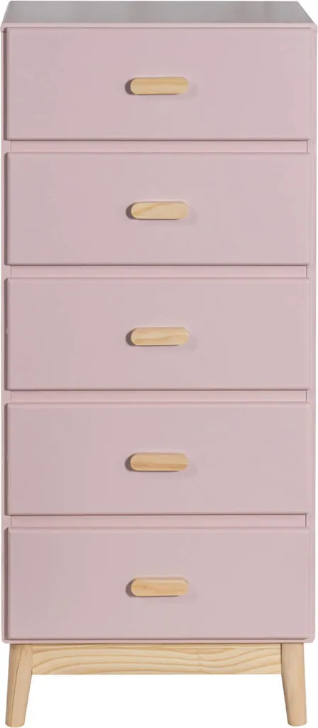 Meuble de chambre scandinave rose-brun Orchidea pour ranger vos vêtements