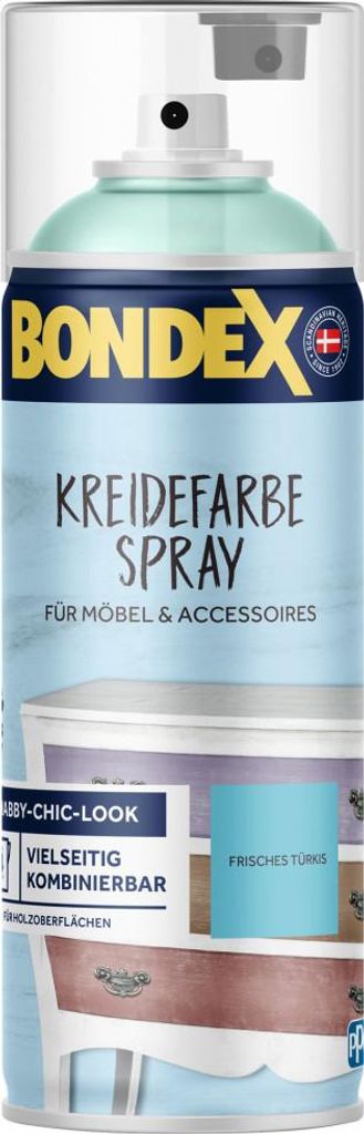 Bondex Kreidefarbes Spray 400 ml frisches türkis Produktbild 