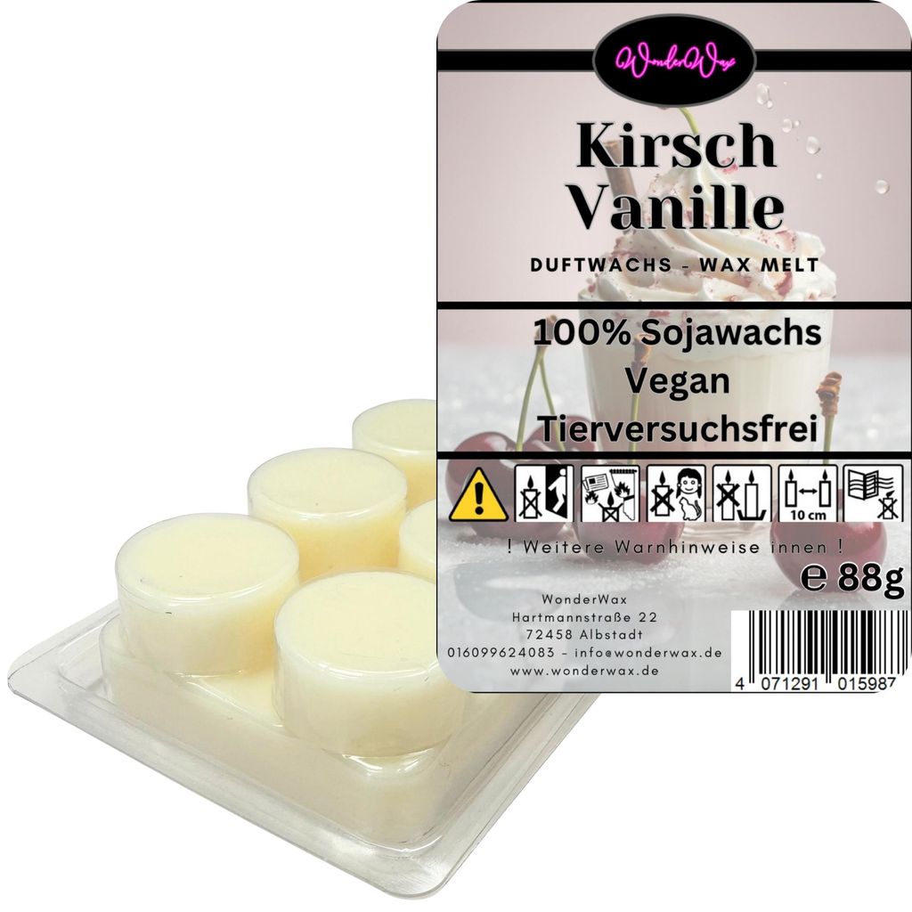 WonderWax Duftwachs Wax Melts für Duftlampe, 6 Kreise Duftmelt Wachsmelt Sojawachs Duftwachs Würfel für Raumdüfte, Wachs Duftöl Winter Indoor ...