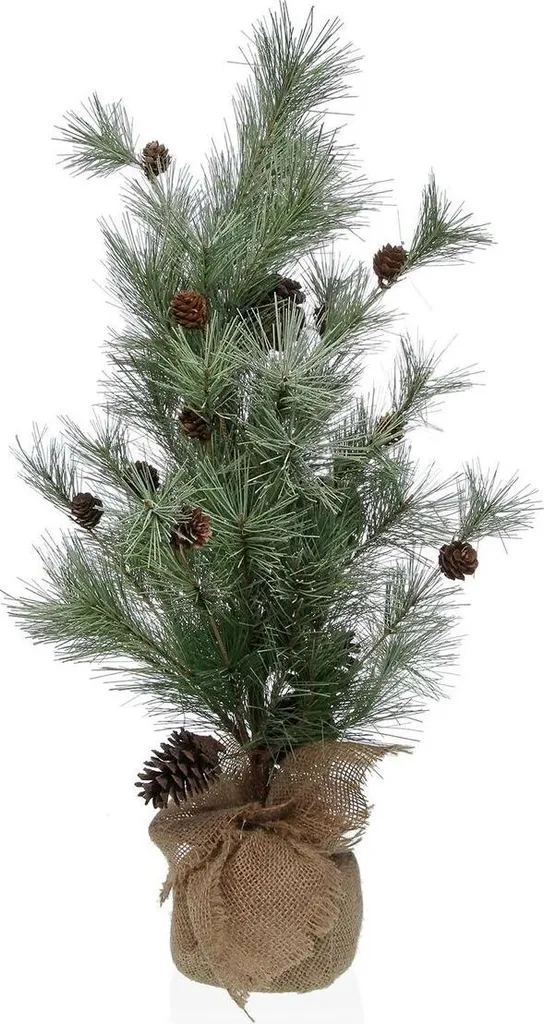 Plante Artificielle Versa Lin Métal Plastique Ciment 35 x 60 x 35 cm