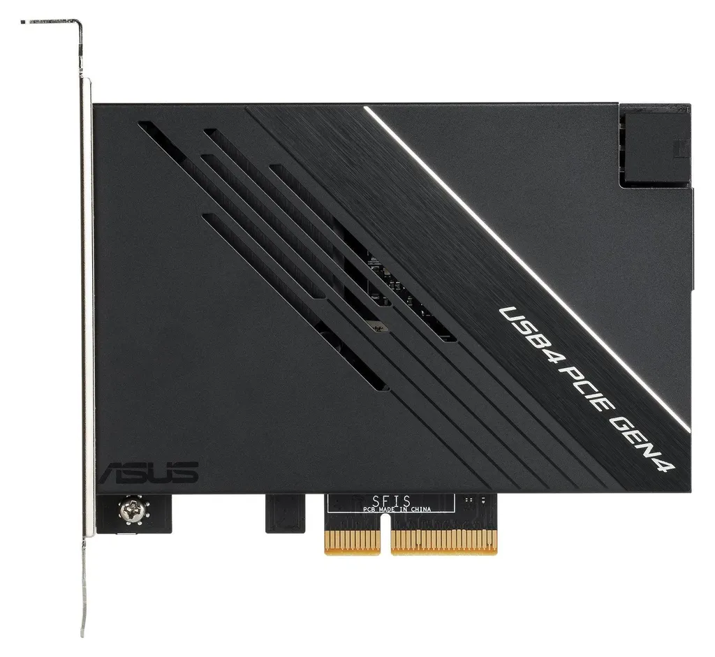 Carte d'interface ASUS USB4 pour montage vidéo 8K et transfert rapide