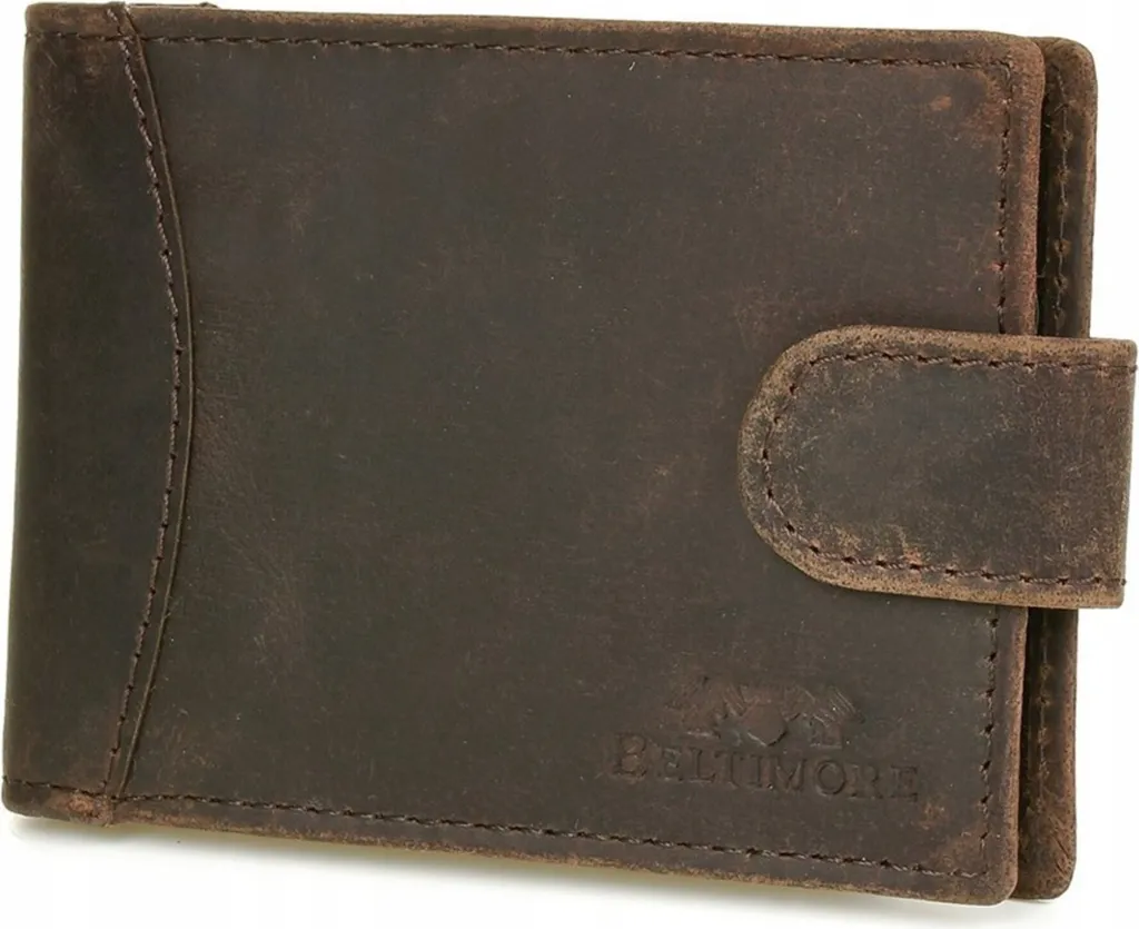 Regala un Portafoglio Beltimore krac85darkbrown in Pelle Premium