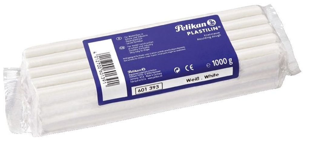 Pelikan® 601393 Plastelina 680 - biała, 1 kg Zdjęcie produktu 