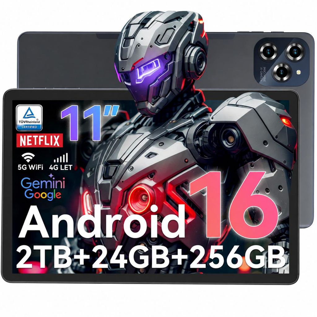 BESTTAB W90 11 Zoll Tablet Android 15, 256GB Speicherplatz, Produktbild 