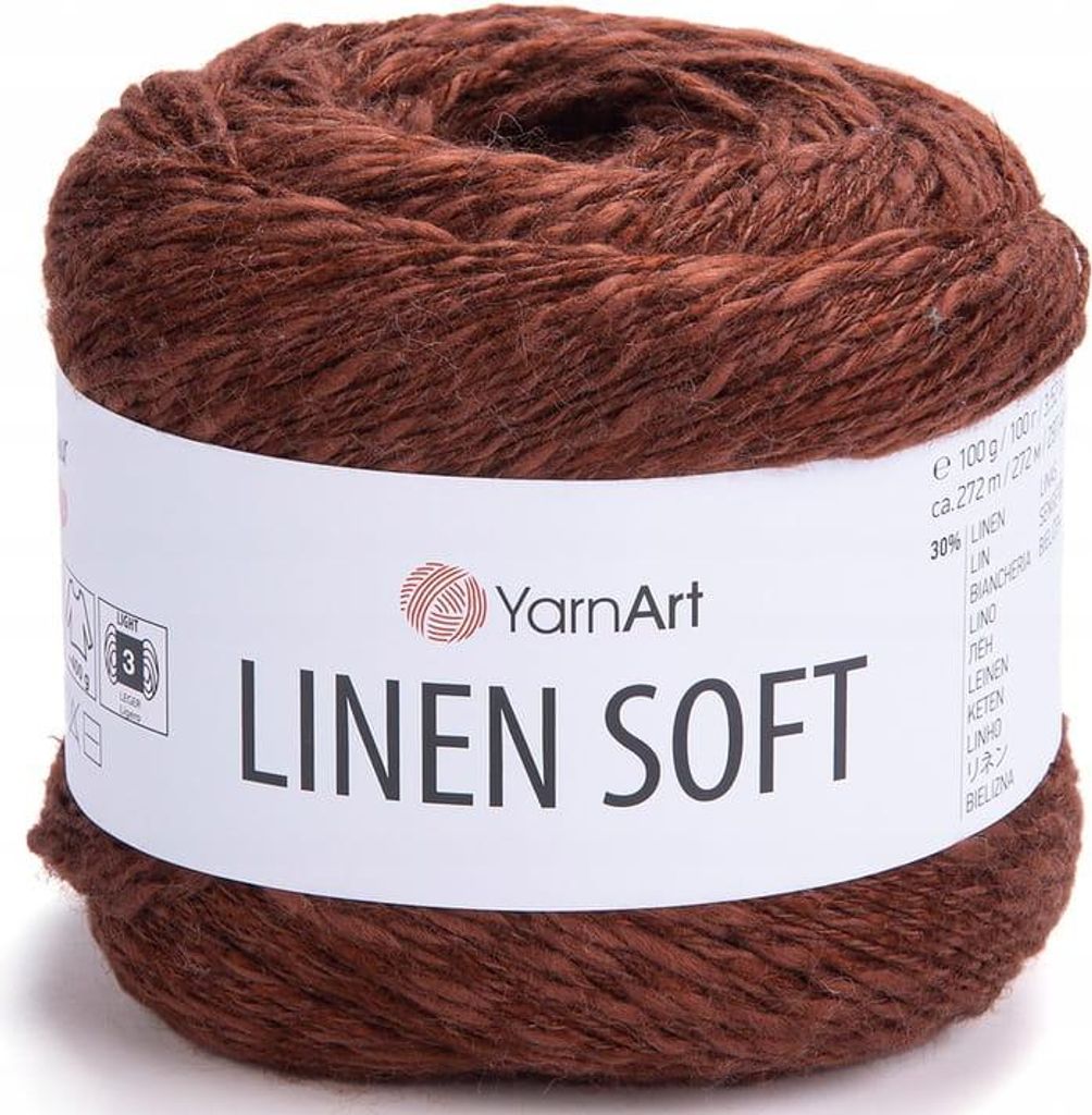 Włóczka YarnArt Linen Soft / 100 g / len wiskoza bawełna / Zdjęcie produktu 