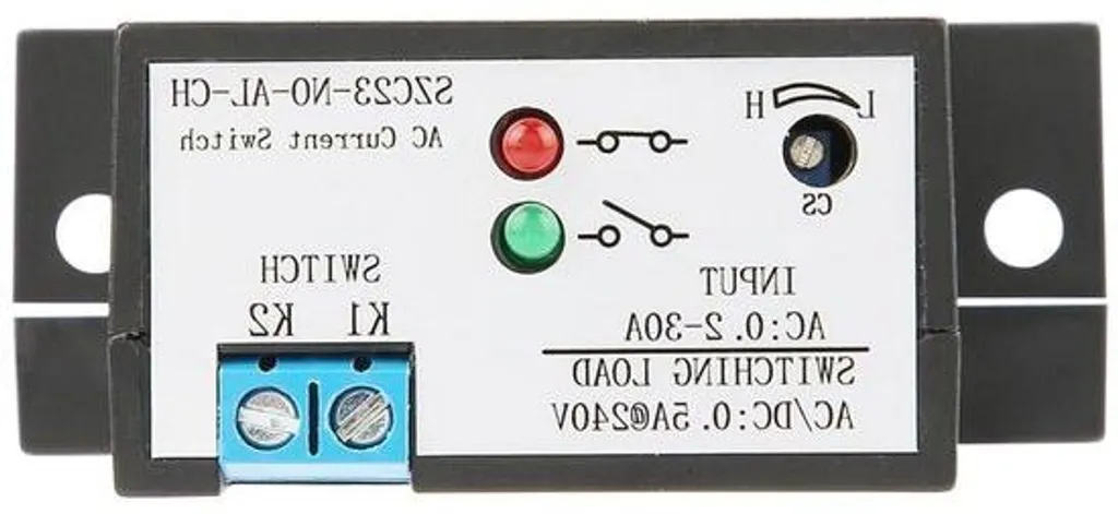 Capteur de Courant pour Asservissement Ventilateur et Pompe 0,2-30A IP30