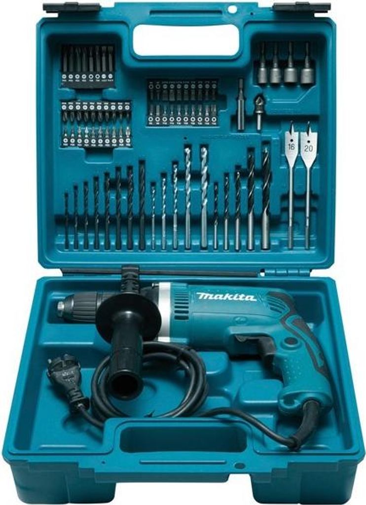 Perceuse à percussion MAKITA - 710W + kit accessoires - Image du produit 