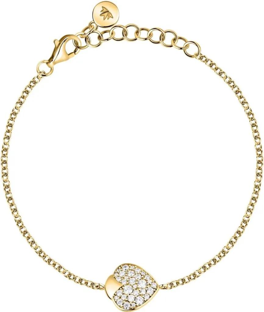 Bracelet cœur hypoallergénique en plaqué or résistant qui ne noircit pas
