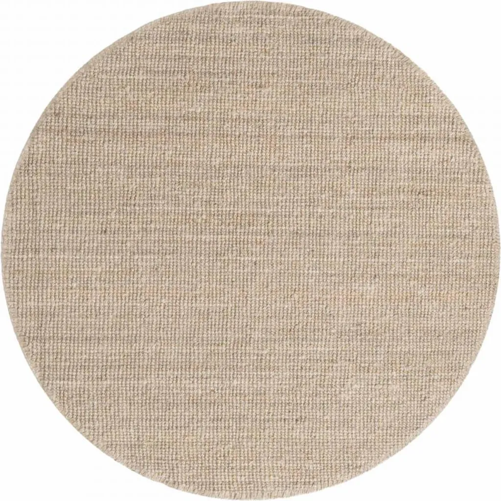 Tapis en jute fait main motif minimaliste - Forme ronde épurée série J