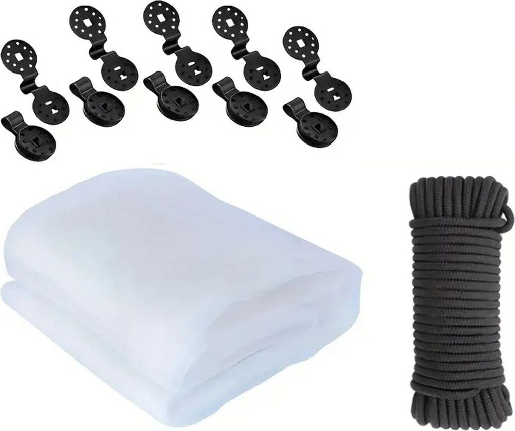 Vogelschutznetz, Gartennetz, atmungsaktiv, Pflanzenschutz, wiederverwendbar, Netzbarriere zum Schutz von Gemüse, Obst und Blumen vor Vögeln