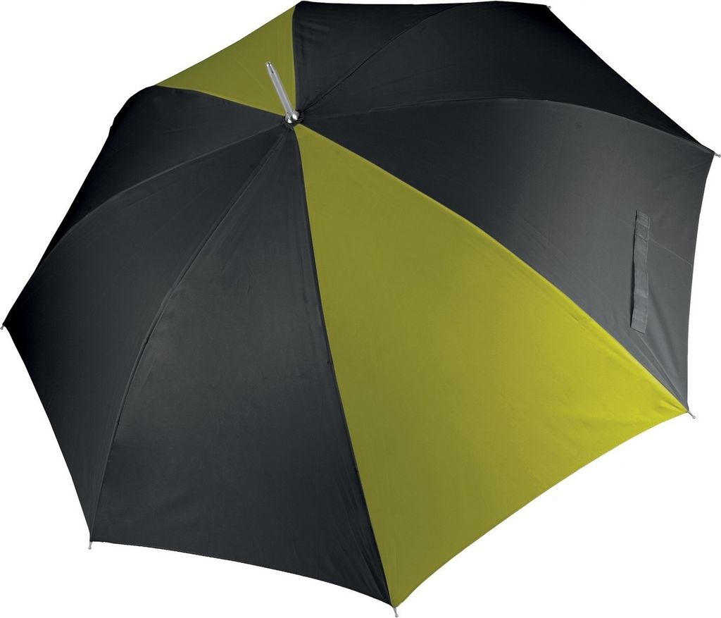 Kimood Uni Golf Regenschirm, automatische Öffnung RW3885 (Einheitsgröße) (Schwarz/Limette)