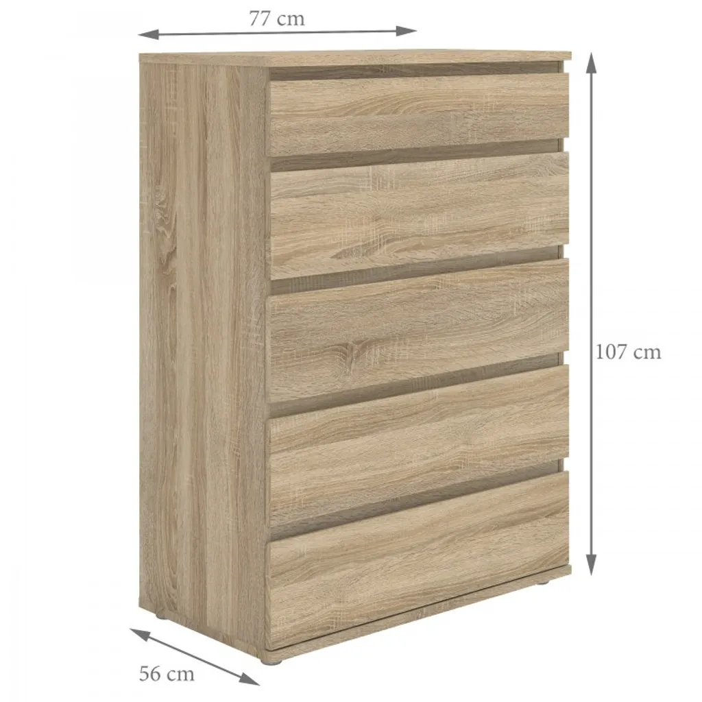 Commode NOVA Buffet Chêne structuré : Meuble de Rangement Chic et Robuste - 10
