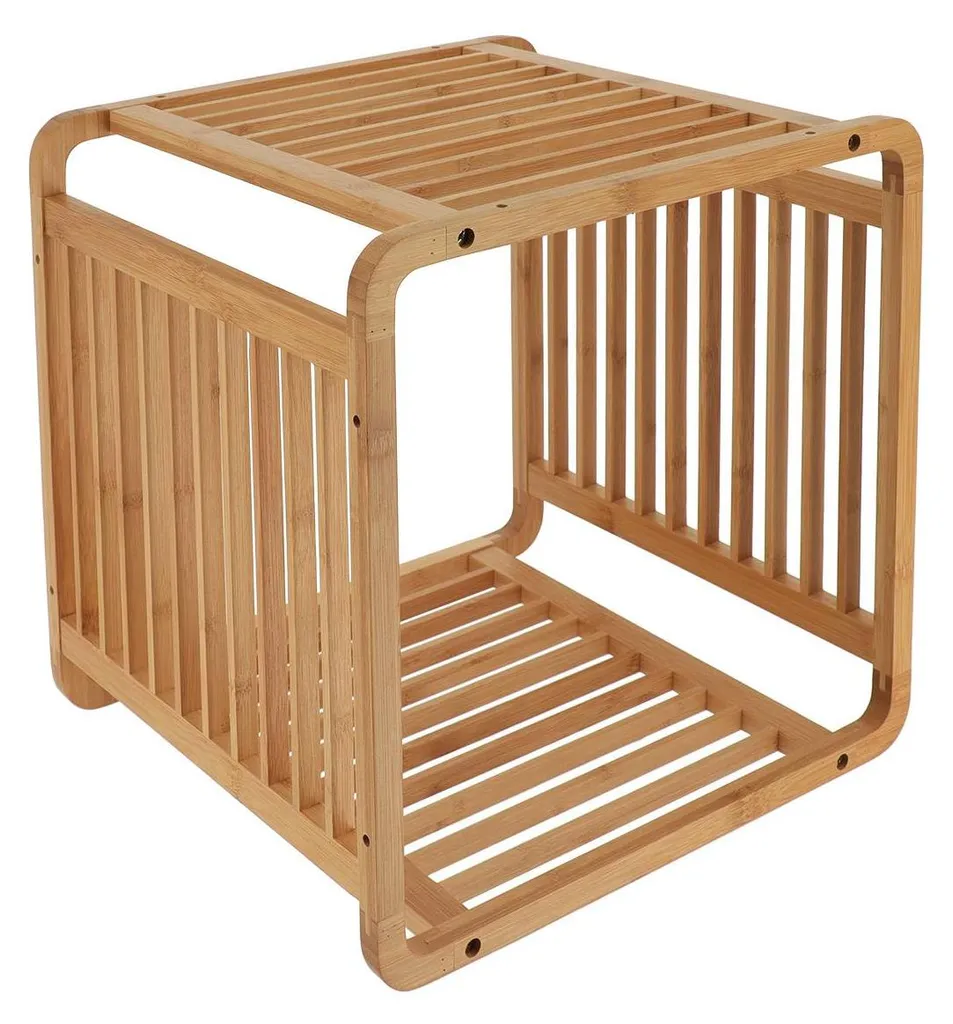 Meuble de rangement modulable en bambou pour salle de bain et cuisine