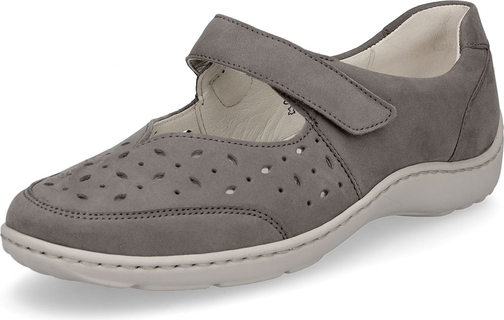 Waldläufer Damen Leder Klettschuh taupe 7,5 Produktbild 